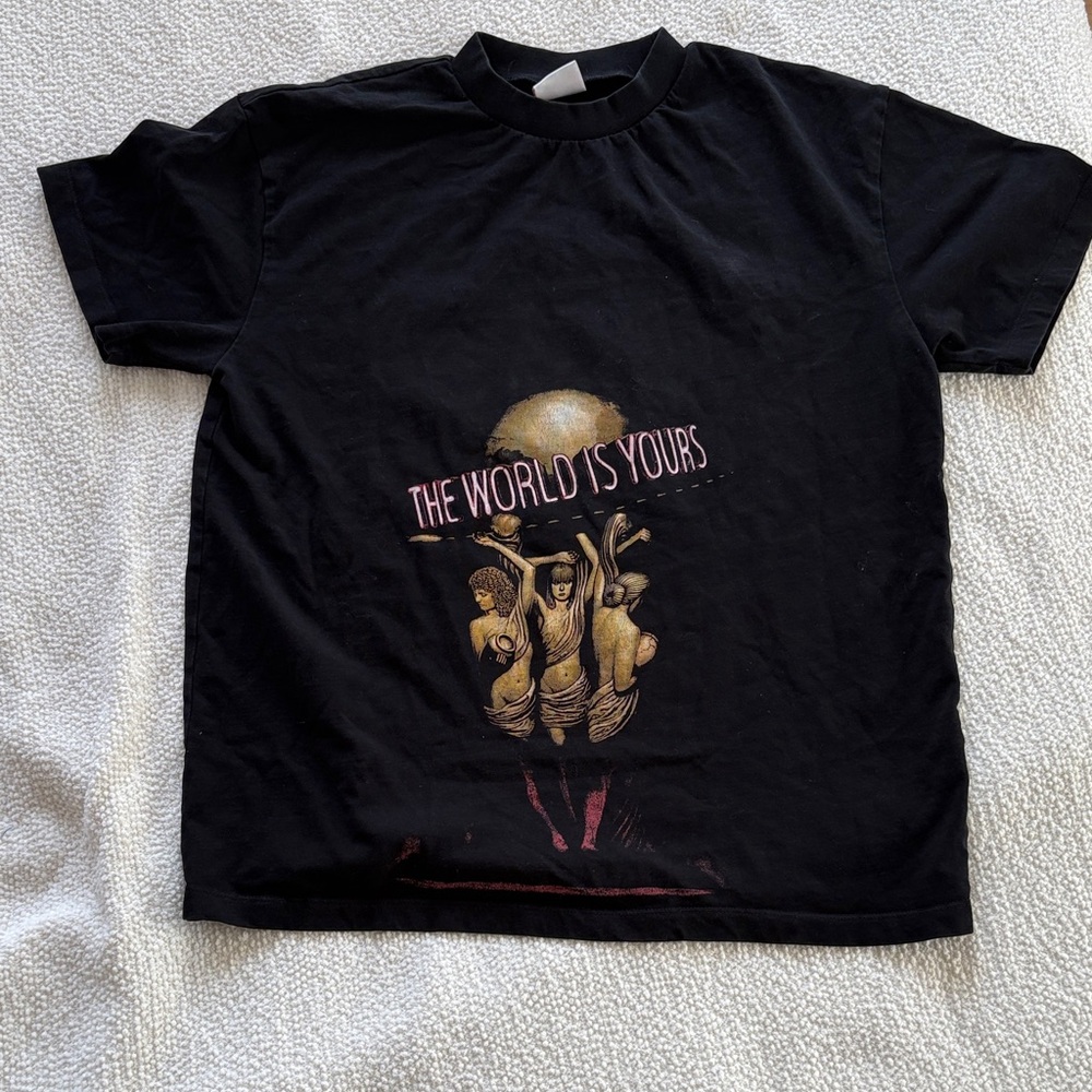 Black Graphic Kids T-Shirt
